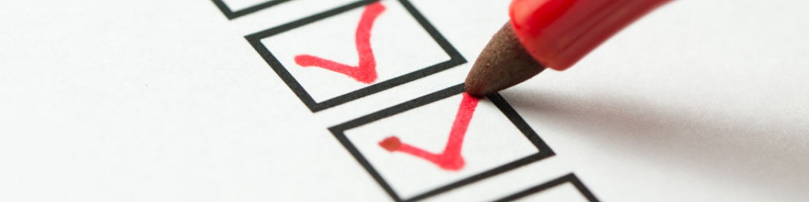 Pen ticking box with big tick