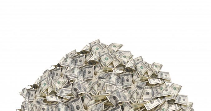 pile of money